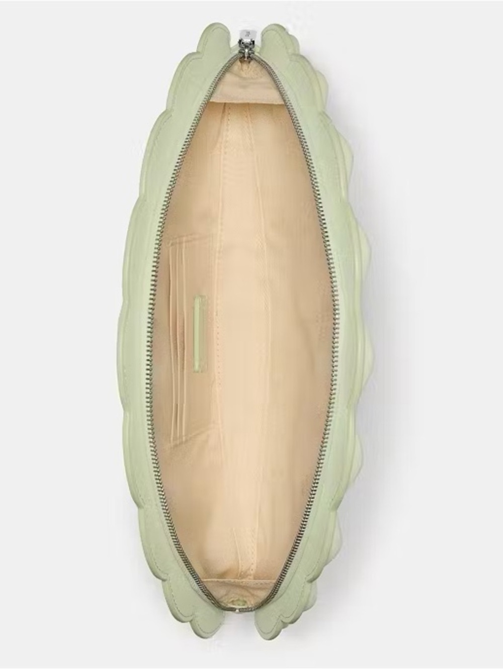 Kate Spade New York Lotus Fan Clutch Bag Lime Frosting Green - Picture 4 of 5